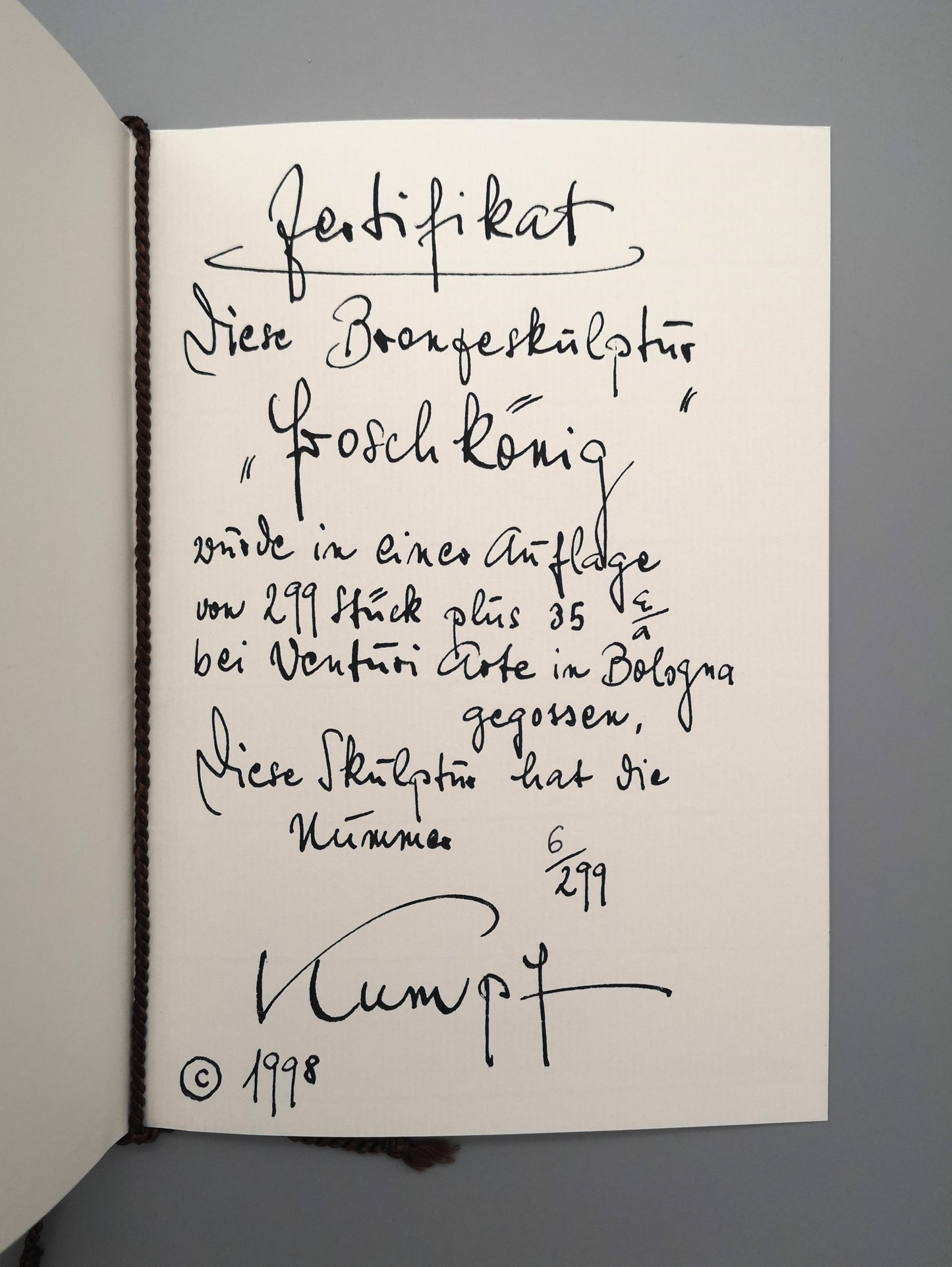 Gottfried Kumpf Froschkönig