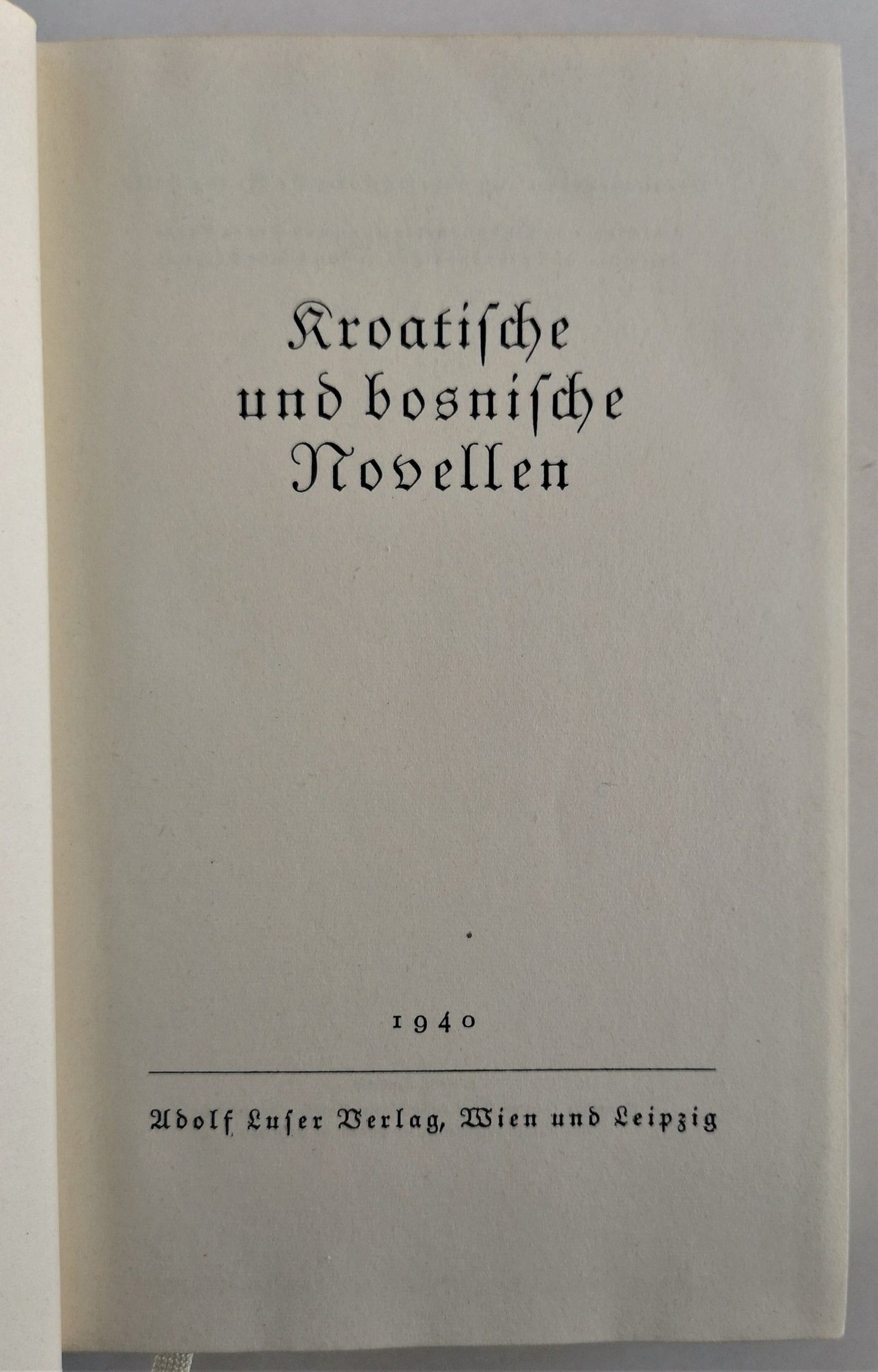 Kroatische und Bosnische Novellen