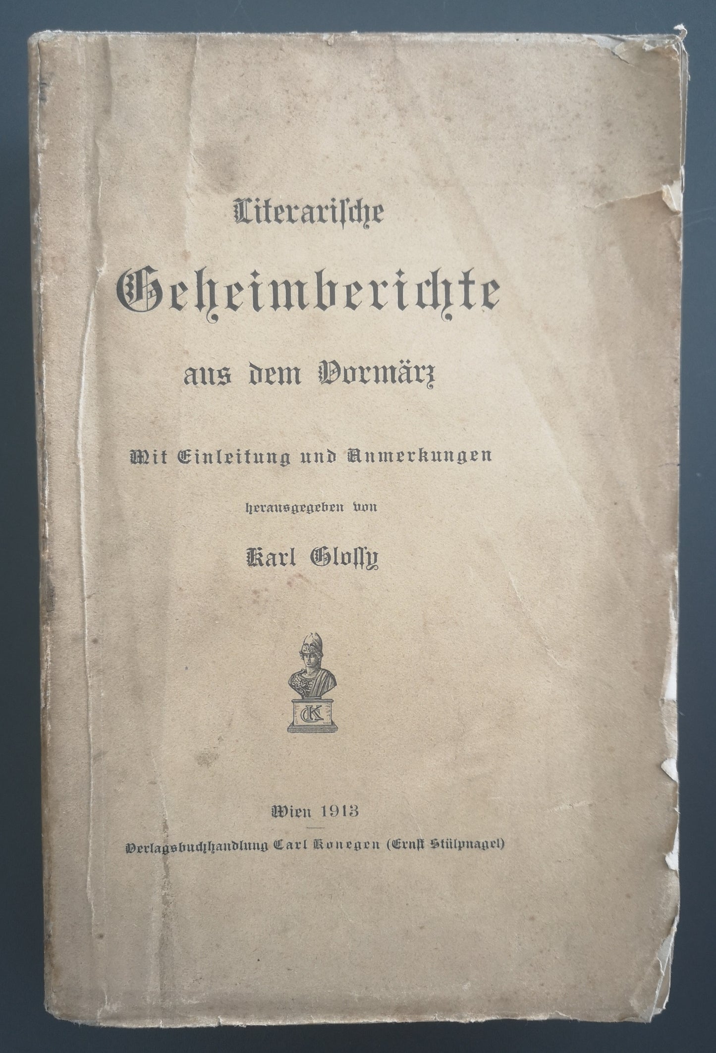 Literarische Geheimberichte aus dem Vormärz, JG 1913