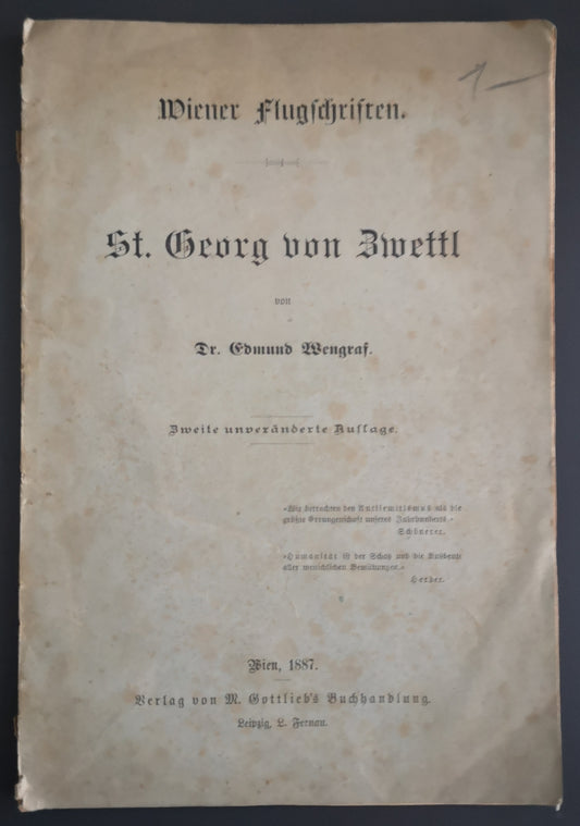 Wiener Flugschriften - St. Georg von Zwettl